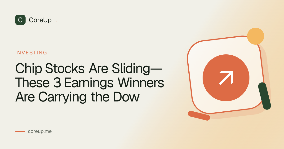 Chip Stocks Are Sliding—These 3 Earnings Winners Are Carrying the Dow